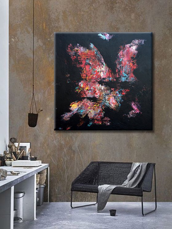 Large painting       - BUTTERFLY -
