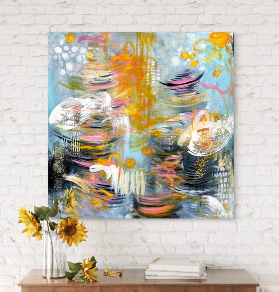 Where Pink Warms the Blue