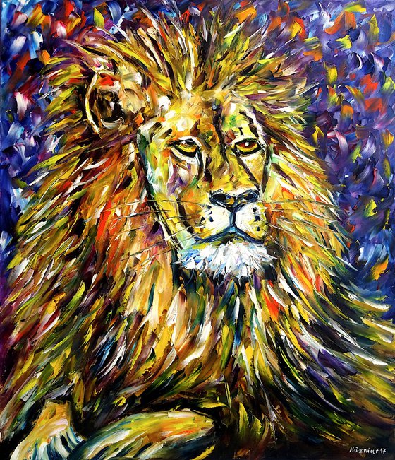 Portrait Of A Lion