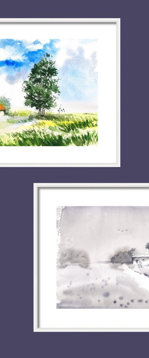 Indian Summer and Winter by Asha Shenoy