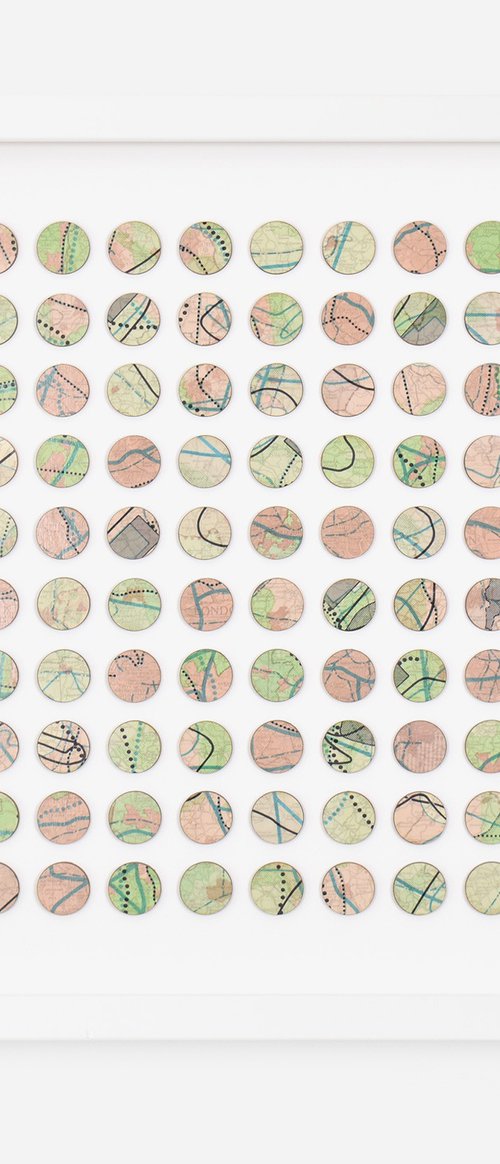 London Infrastructure Map Dots by Amelia Coward