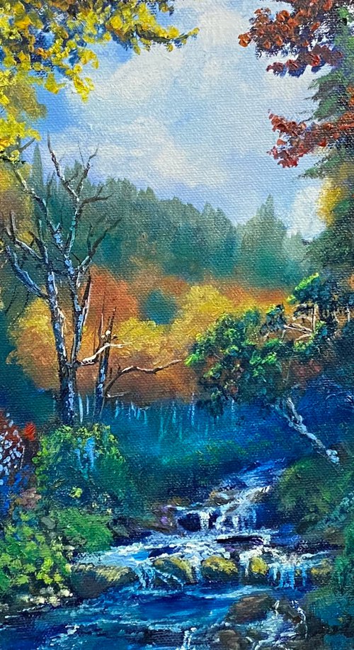 Mountain Stream In The Fall by Michael Thompson