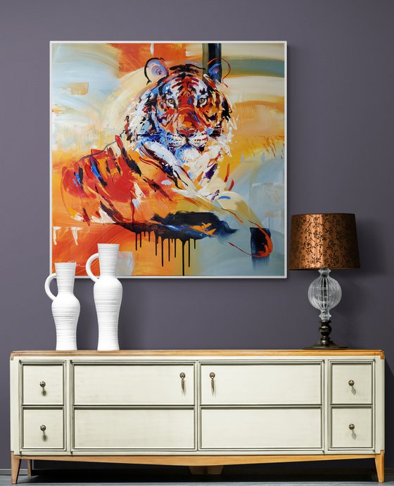 TIGER #2 | 100 x 100cm