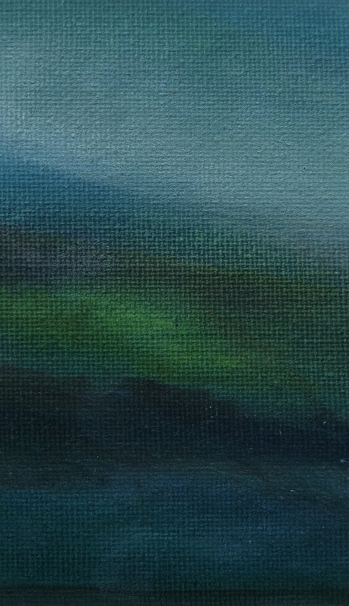 Abstract Landscape in Blue and Green by Paul Edmondson