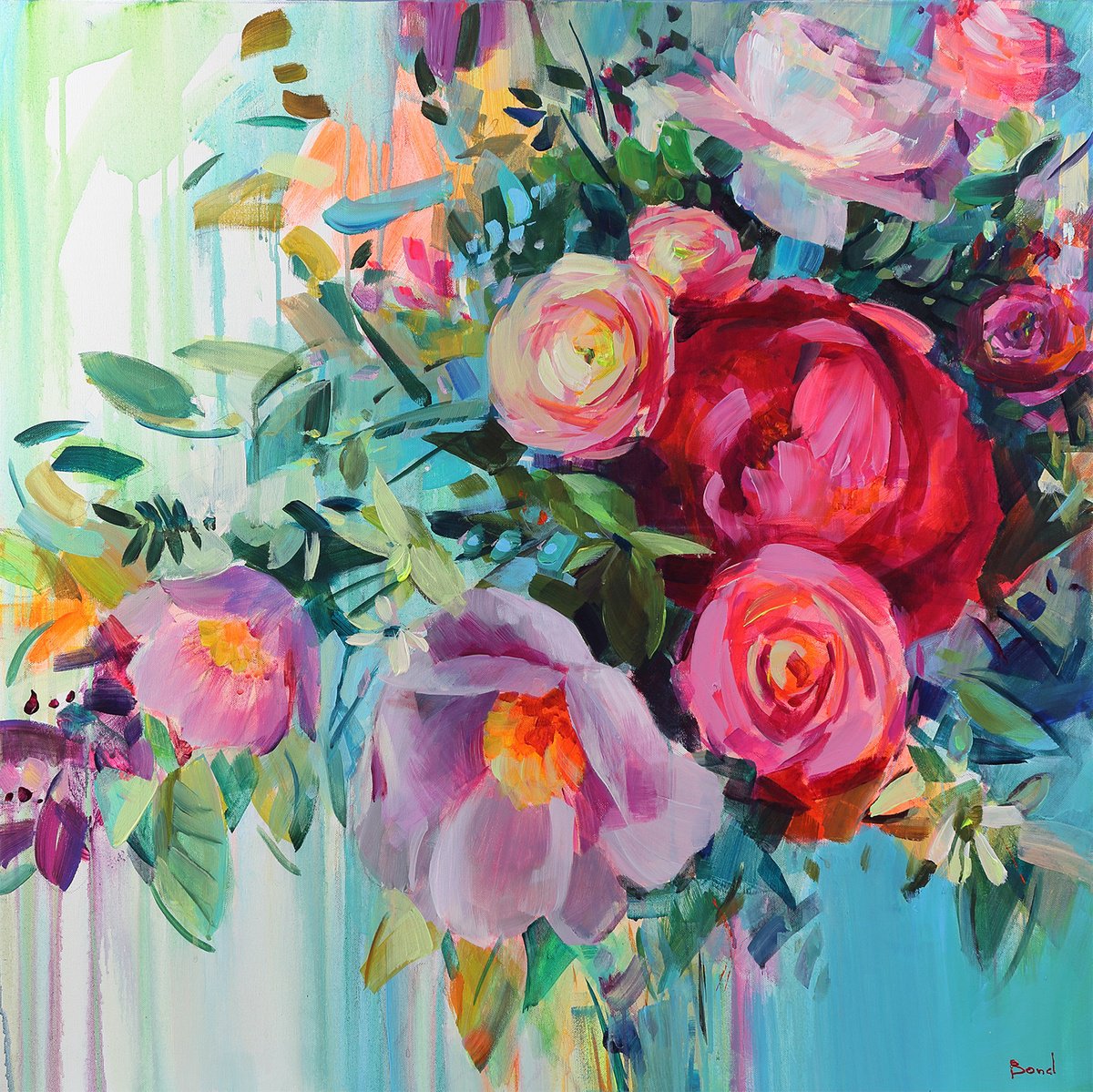 Flower Heart By Tetiana Bond, 31 X 31, Artwork For Sale On Artfinder