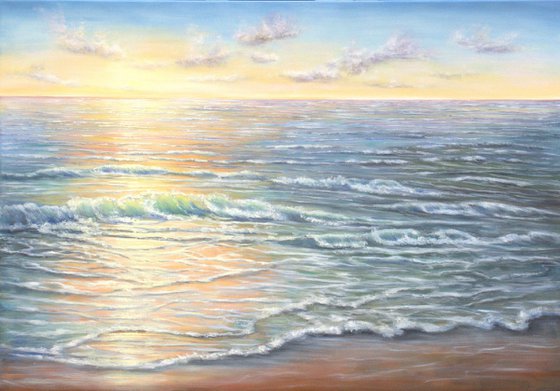 Light over the ocean