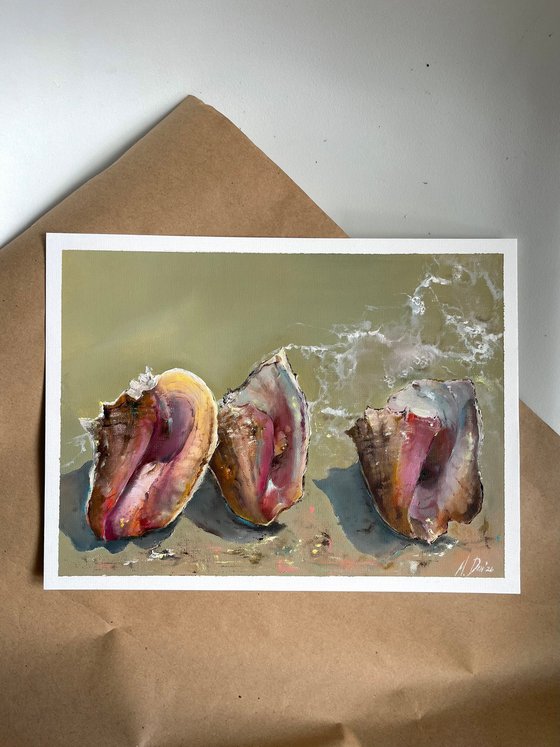 Seashells Original Oil painting