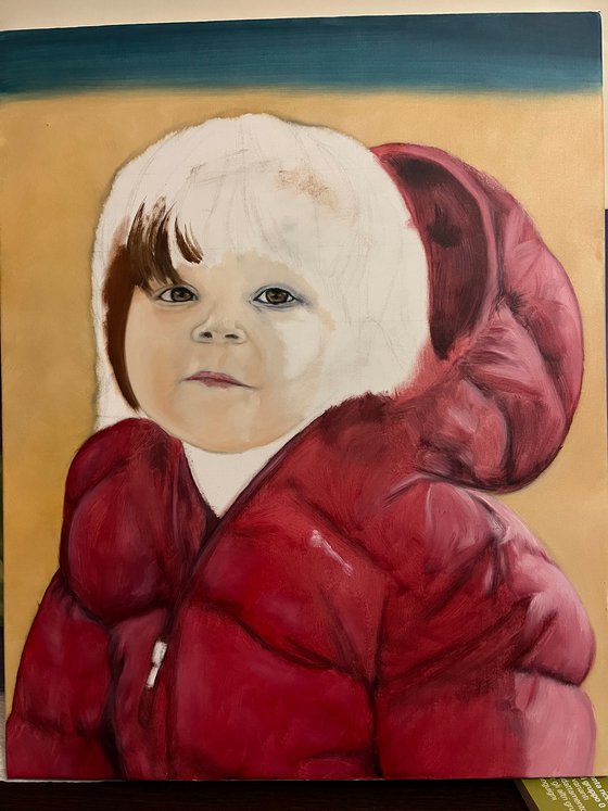 Puffer Jacket on the Shore