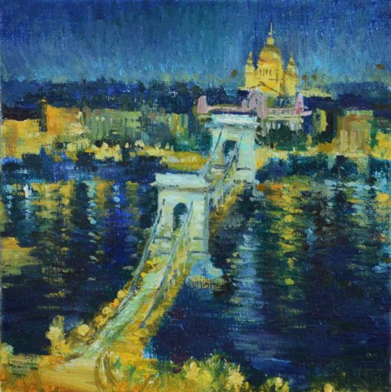 City landsacpe Budapest Bridge