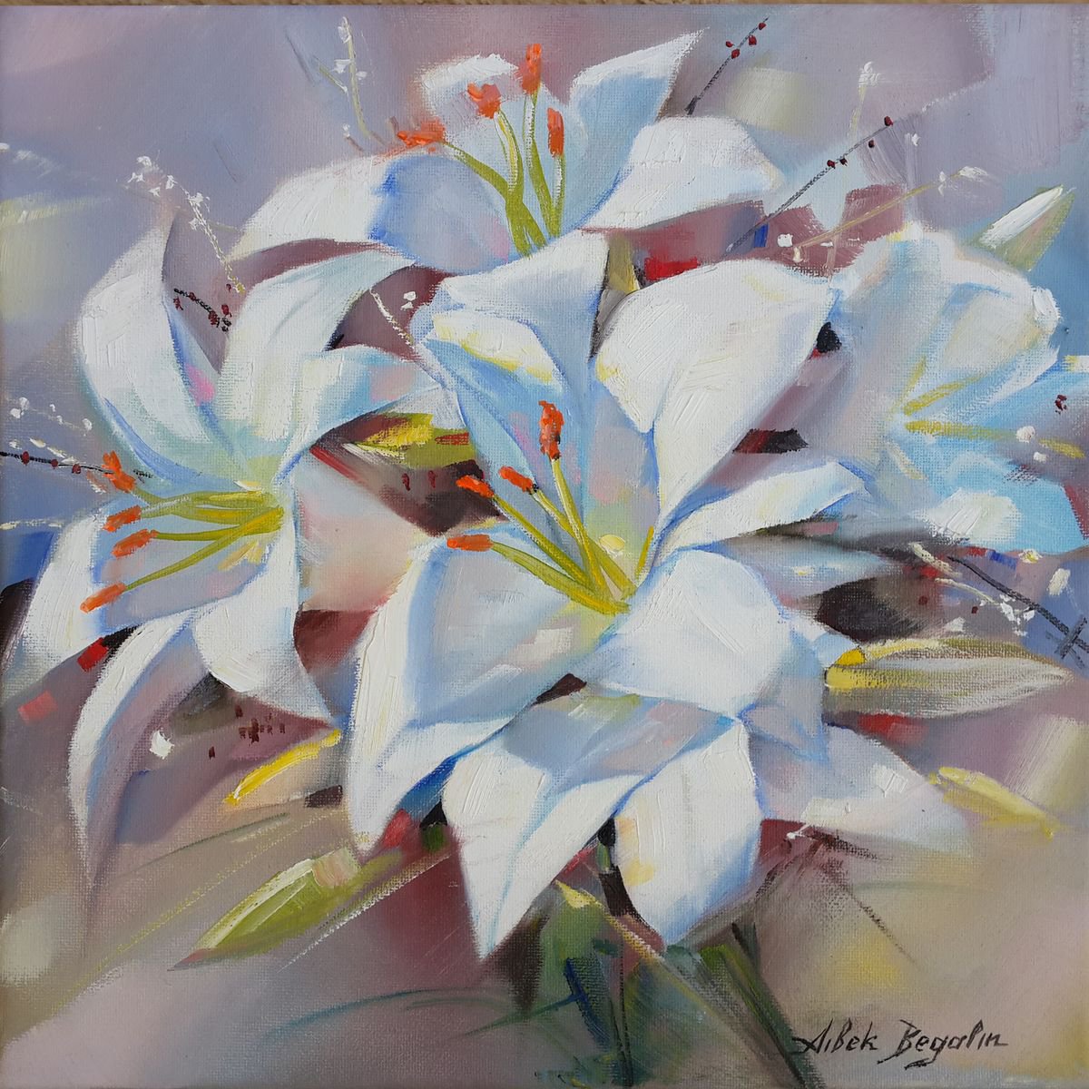 Lilies by Aibek Begalin