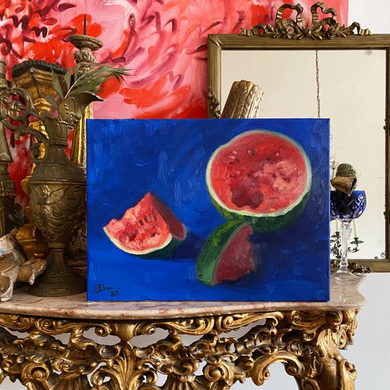 Still Life with watermelon