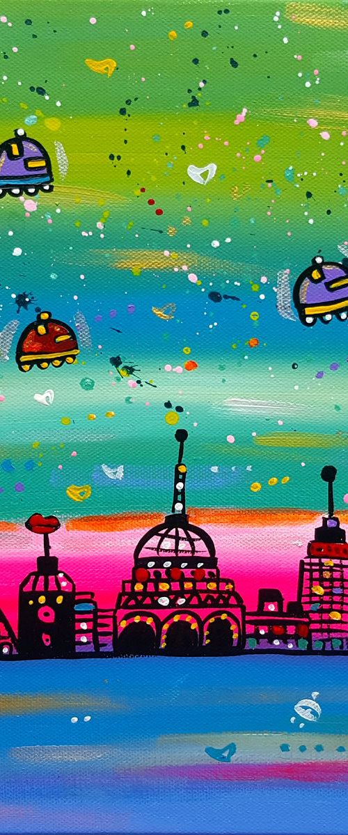 Super Vibrant City by Maria Luisa  Azzini