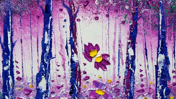 "Winter Forest & Flowers in Love"