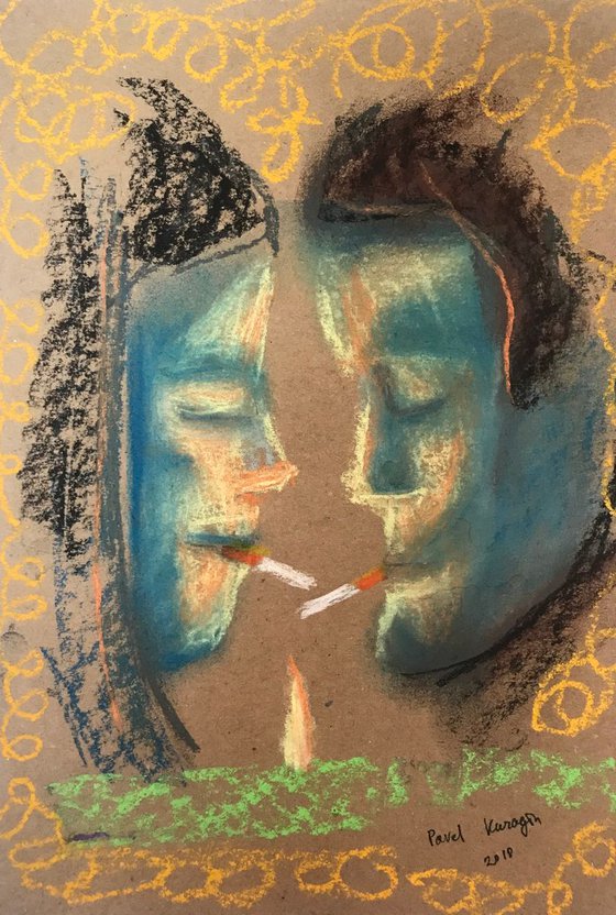 Smoking couple