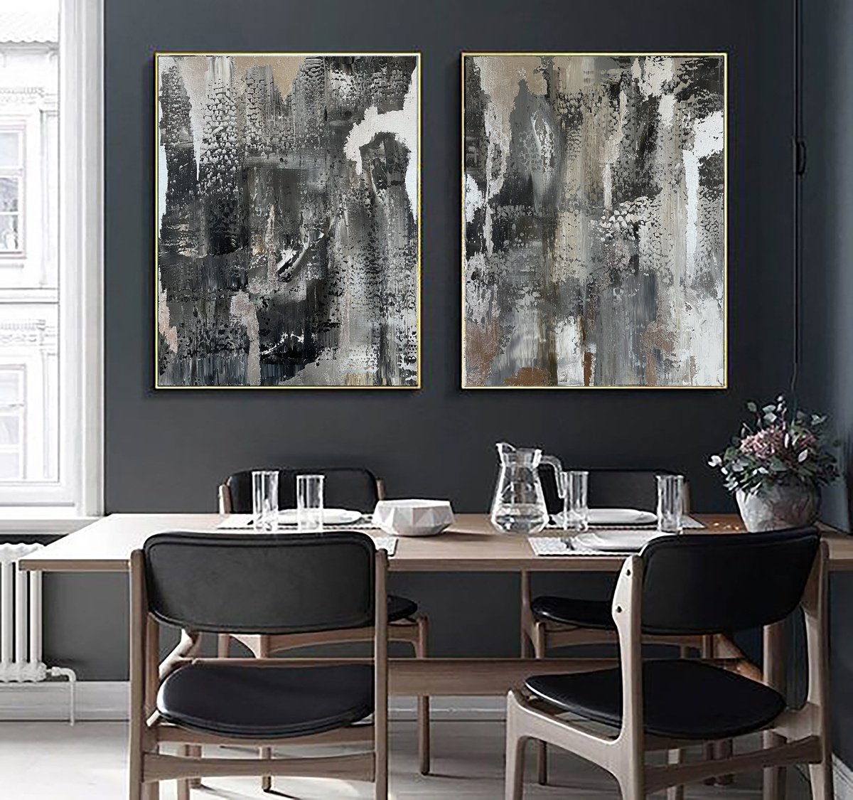 Two Set Black and silver Delight. by Marina Skromova