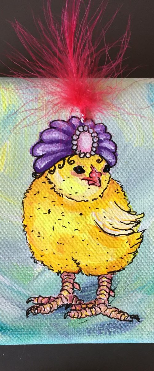 Chick with a turban hat by Lena Smirnova