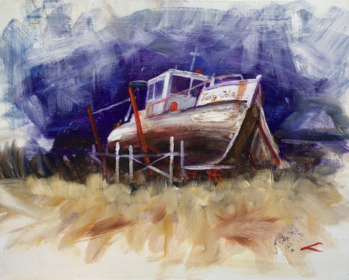 Old boat by Elena Sokolova
