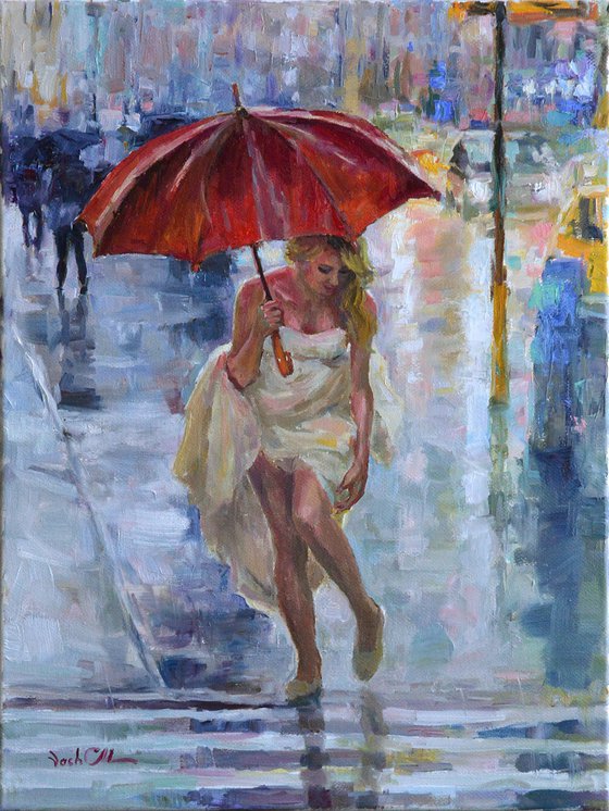Red umbrella