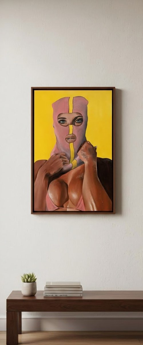 Pink Bandit - Pop Art - House Decor by Kharl Louis-Jean