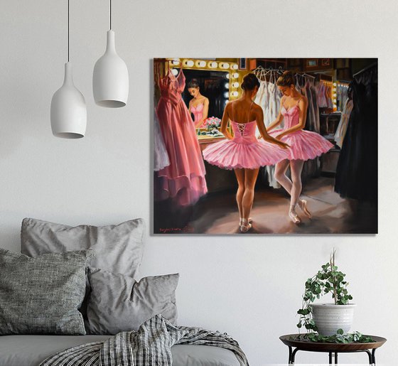 The dressing room