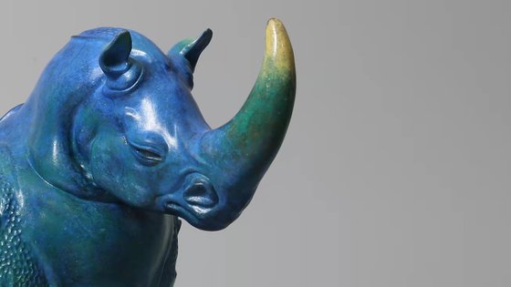 Rhino General（blue-green shan shui）
