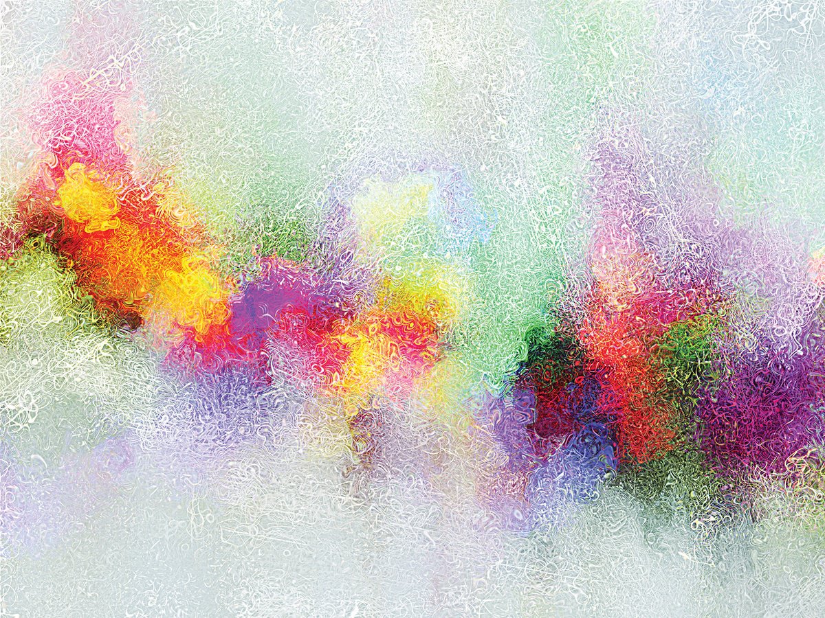 Abstract Botanical Print By Javier Diaz, 80 X 60, Desmadejados Iv, Original Artwork