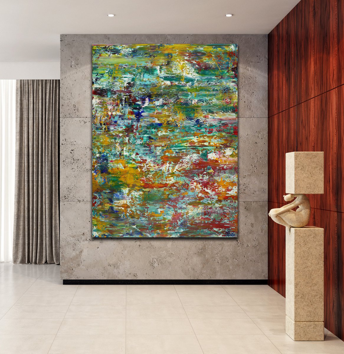 Arid Terrain (Cactus Garden) By Nestor Toro, 36 X 48, Artwork For Sale On Artfinder
