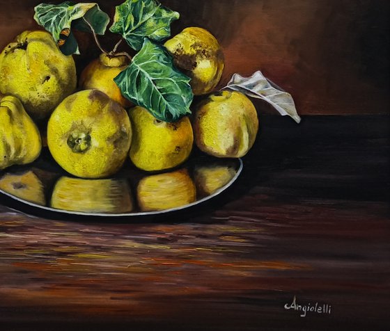 Still life with quinces