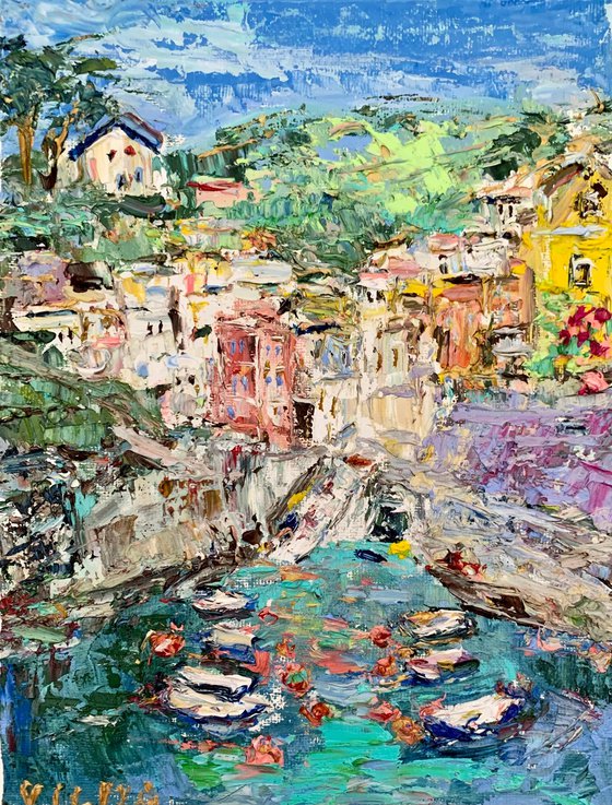 The town of Riomaggiore