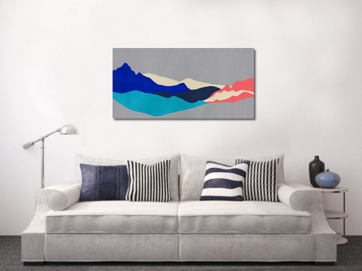  Silent Ridges #05 By Marina Krylova, 47 X 24, Artwork For Sale On Artfinder