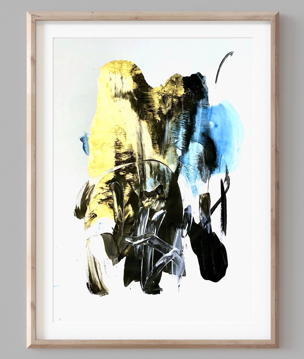 Abstract Landscape Painting By Evgenia Makarova, 17 X 23, Abstract 