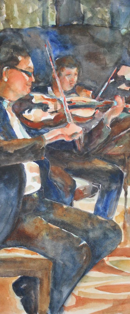 Musicians 1 by Bronwen Jones
