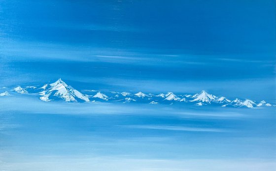 Himalayas in Blue