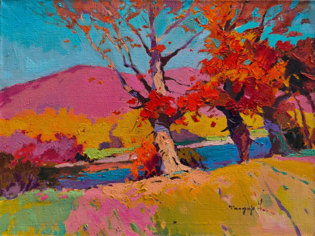 Alexander Shandor | Original Oil Painting | The Rustle Of Autumn | 80 X 60Cm | Artwork For Sale On Artfinder