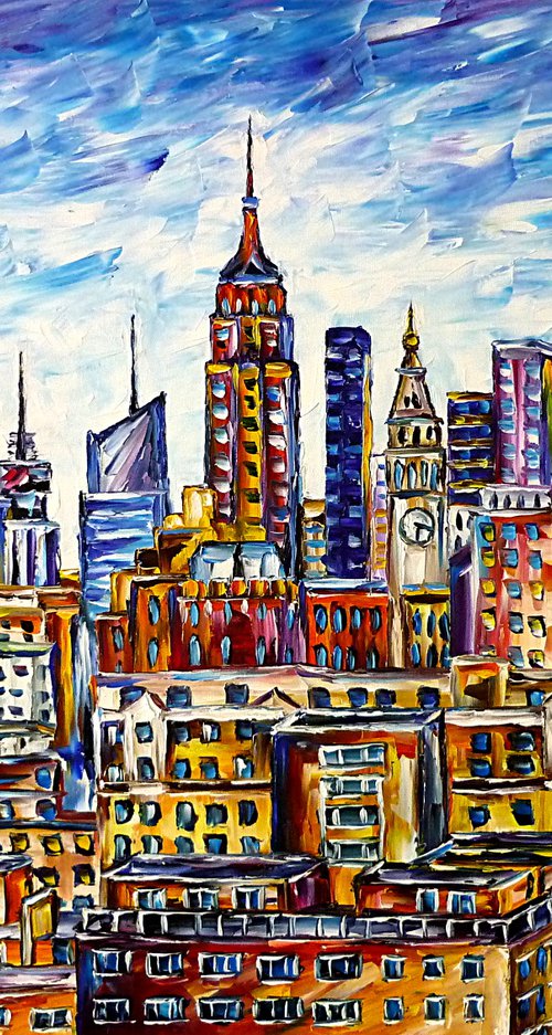 The Rooftops Of New York by Mirek Kuzniar