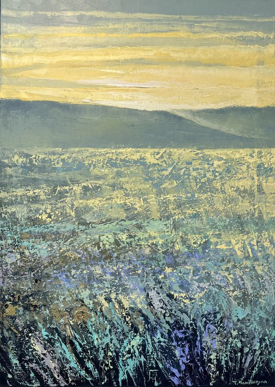 Field at Sunrise A26 50x70cm