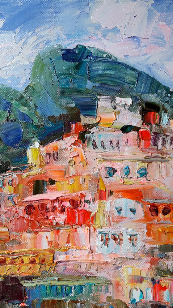 Charming Positano Italy Painting Italy