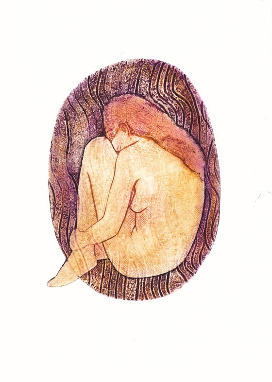 Seated female nude