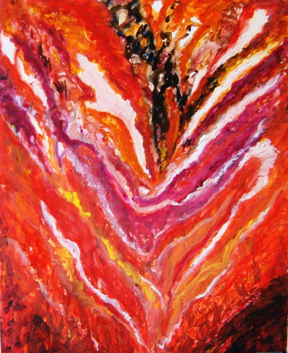 Synergy a passionate Abstract by Manjiri Kanvinde