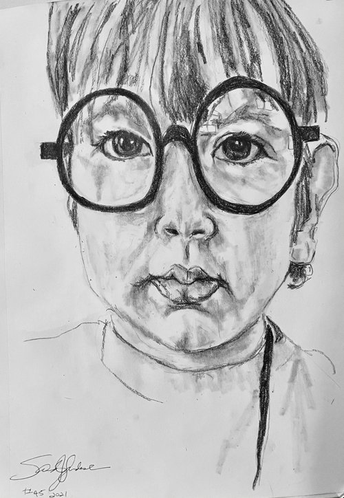 #45 of my 2021 daily drawing practice by Sandi J. Ludescher