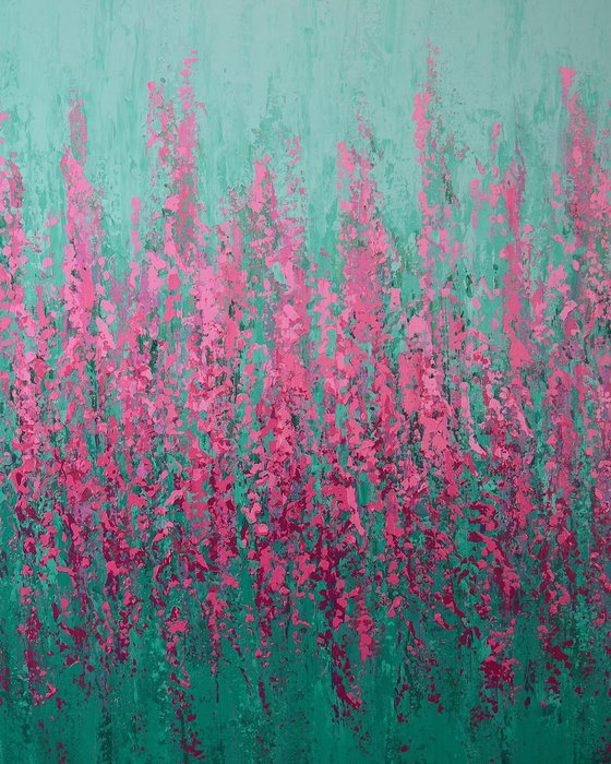 Pink Flowers - Flower Field