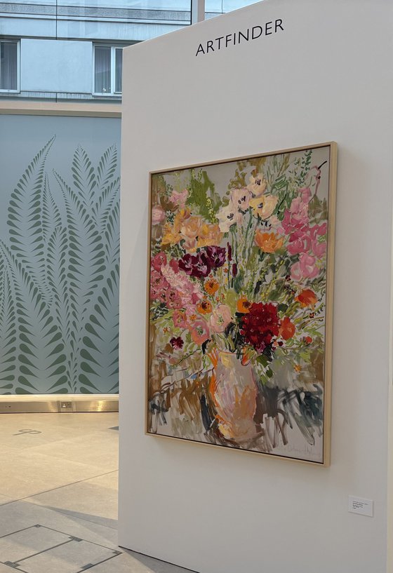 Summer bliss. Jug of flowers.