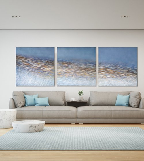 Fish nº 108 ' ABC/ extra large painting by Malgorzata Krakowiak