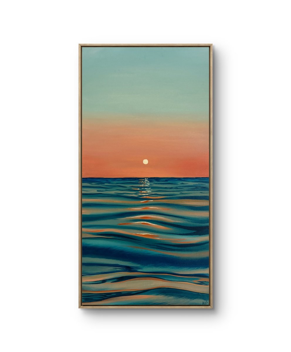 Evening Tide By Aisylu Burangulova, 12 X 24, Artwork For Sale On Artfinder