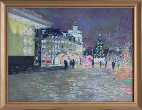 New Year. Turgenevskaya square