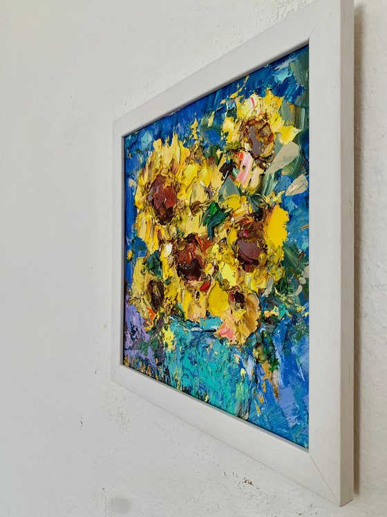 Windmill and Sunflowers