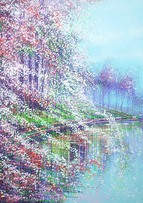 Spring Trees Reflected