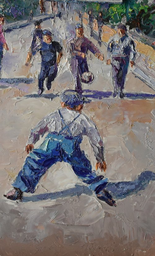 La partita dopo la scuola by Giovanni Battista Mattu