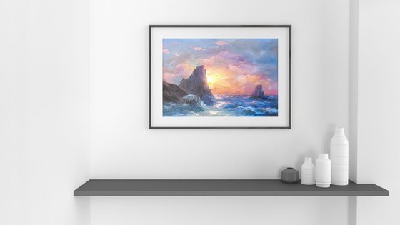 Sunset Over the Cliffs
