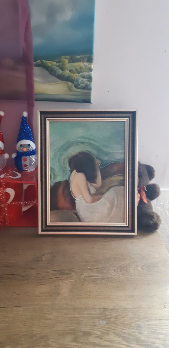 female painting